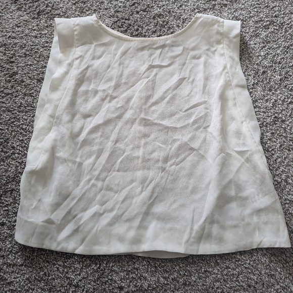 Babaton White Cropped Blouse - Picture 2 of 7